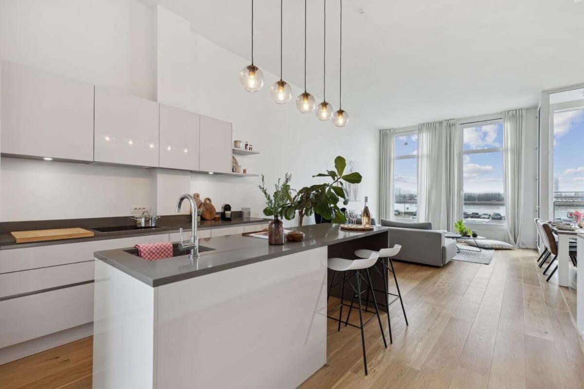 Bright Waterfront Apartment Antwerp Exterior photo